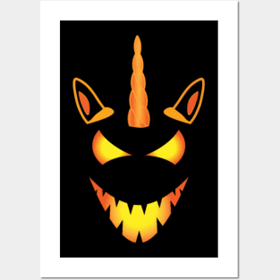 halloween unicorn t shirt Posters and Art